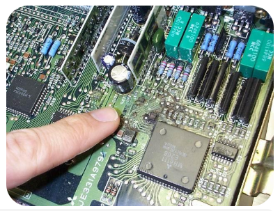 Visible ECU Circuit Damage Requiring Repair or Replacement Evaluation