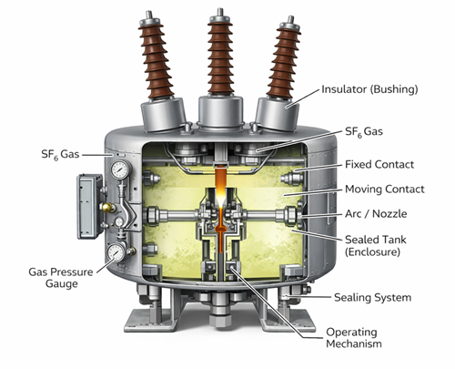 Figure 4. Single Pressure SF6 Breaker.png