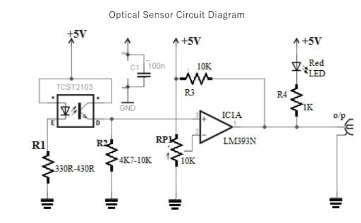Circuit Diagram of Optical Sensor