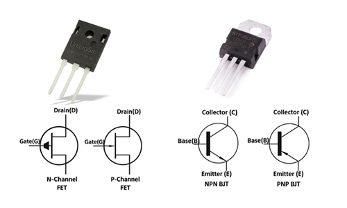 Field-Effect Transistors (FETs) vs. Bipolar Junction Transistors (BJTs)